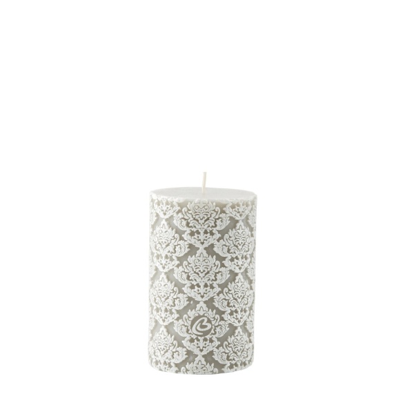 MALIA PILLAR CANDLE H12.5 CM. LINEN