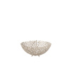 Coral Bowl Metal Champagne Large