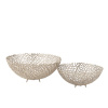 Coral Bowl Metal Champagne Large - Bilde 3