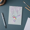 Wrendale A6 notebook Wisteria wishes Hummingbird - Bilde 2