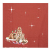 Wrendale servietter Merry Little Christmas (kaffe) - Bilde 3