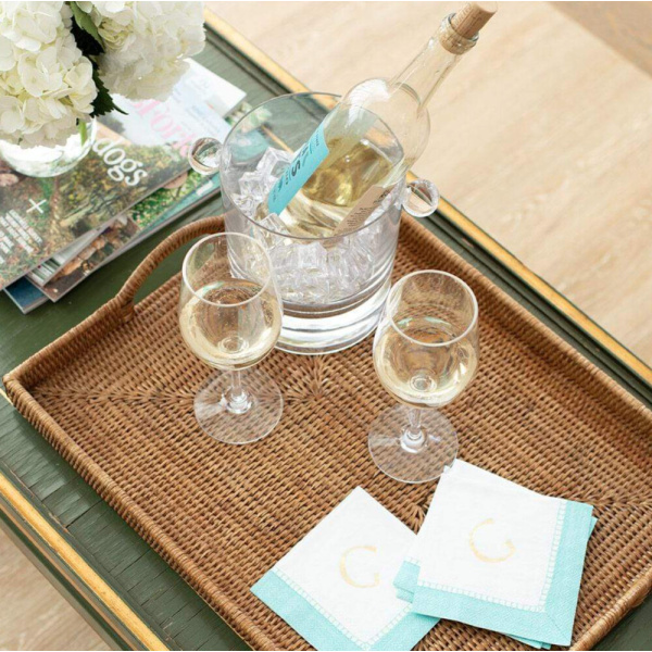 Rattan Rectangular Tray in Dark Natural - Bilde 3