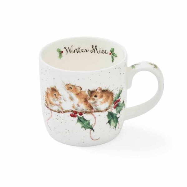 Wrendale krus: Winter Mice mug