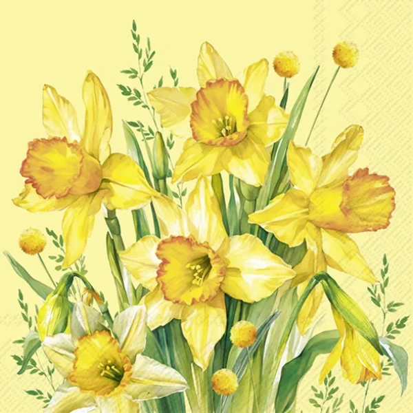 Narcissus Bouquet (kaffe servietter)