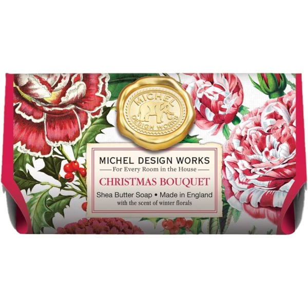 CHRISTMAS BOUQUET large bath soap bar