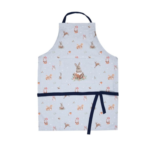 Winter Woodland Animal apron (forkle)