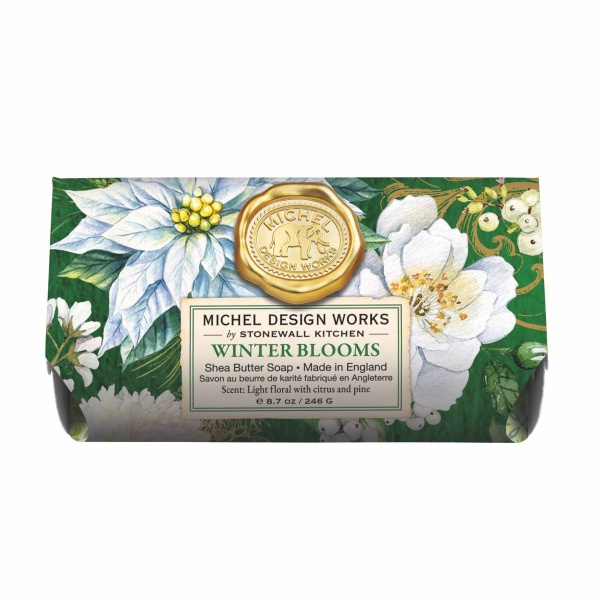 WINTER BLOOMS large bath soap bar