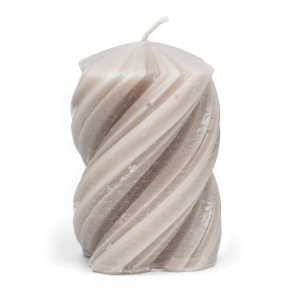 RM Twisted Blunt candle S, Natural