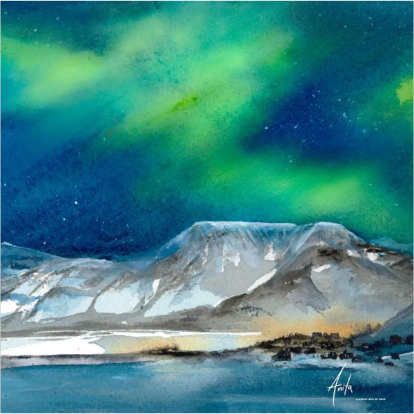 Nordlys (lunsj servietter)