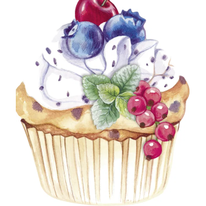 Sweet Cupcake, figur serviett