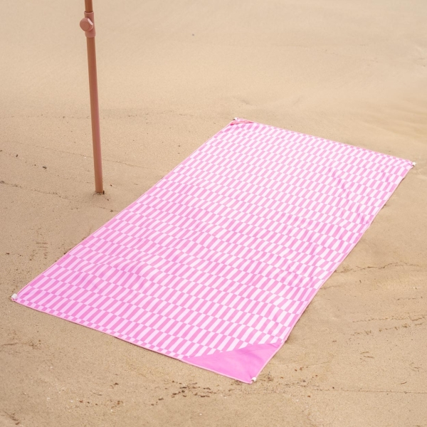 Strandhåndkle, rosa - Bilde 2