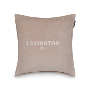 Icons Lexington logo putetrekk i fløyel, beige