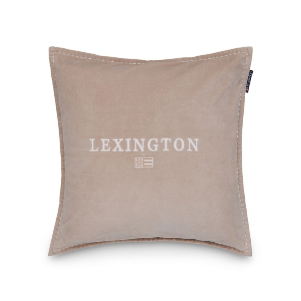 Icons Lexington logo putetrekk i fløyel, beige