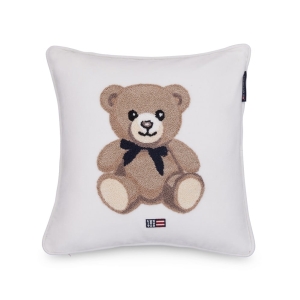 Icons teddy-pute i økologisk bomullsfløyel 40x40