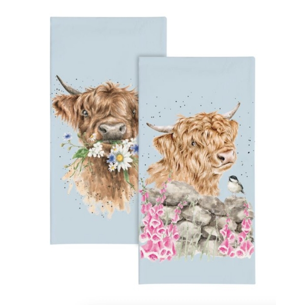 Papirlommetørkle: Daisy Coo, Highland cow
