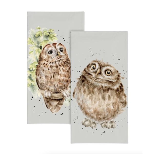 Papirlommetørkle: Round Owl