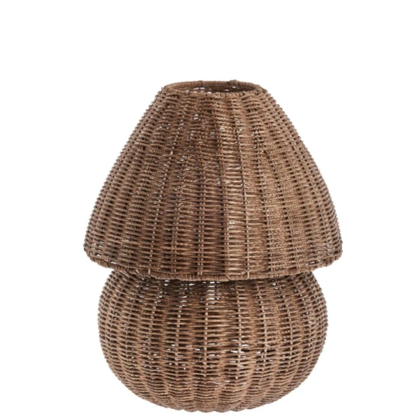 Esther bordlampe i brun rotting