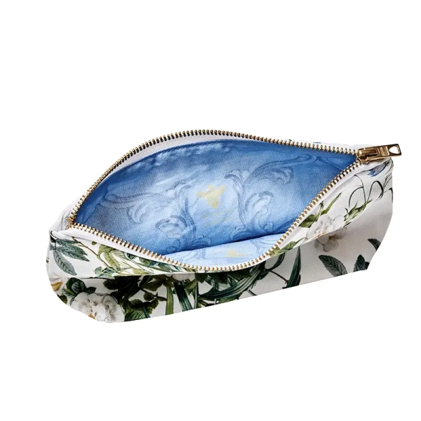 Blue Flower Garden Organic Cosmetic Bag with Bottom - Bilde 2