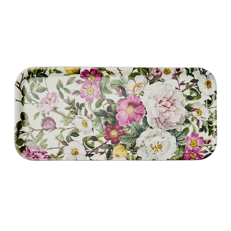 Rose Flower Garden Serving Tray 32x15 cm