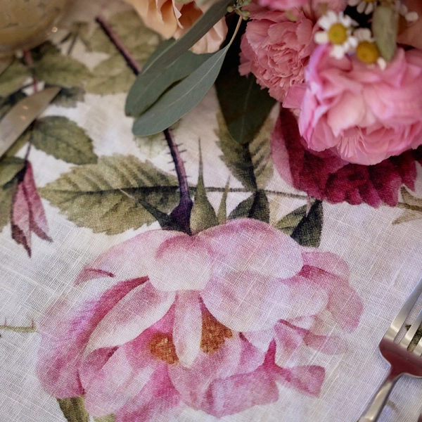 Rose Flower Garden Tablecloth Extra Lenght 350 cm - Bilde 7