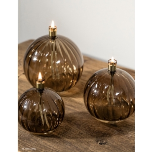 Peri Oljelampe Round elegant champagne brass – Large