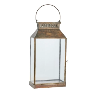 Signe lykt H38,5 cm. antikk gull