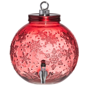 Dispenser med tappekran, Julekule rød