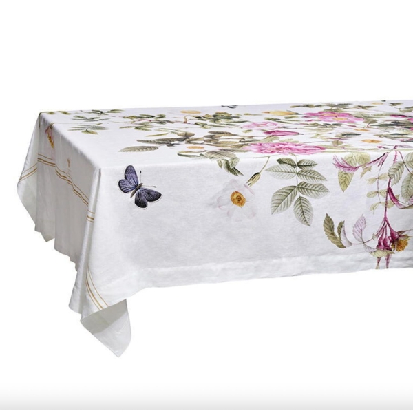 Rose Flower Garden Tablecloth Extra Lenght 350 cm