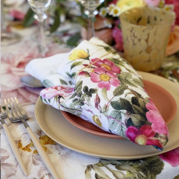 Rose Flower Garden Tablecloth Extra Lenght 350 cm - Bilde 6