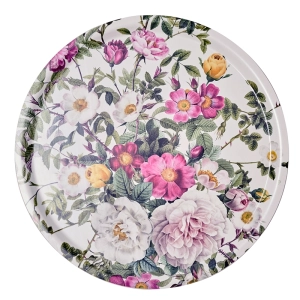 Rose Flower Garden Round Serving Tray Ø38