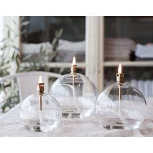 Peri Oljelampe Round Brass - Large