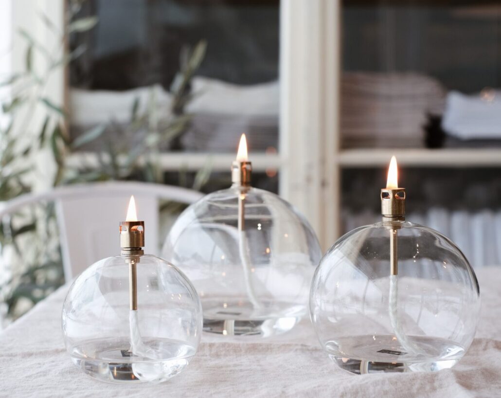 Peri Oljelampe Round Brass - Large