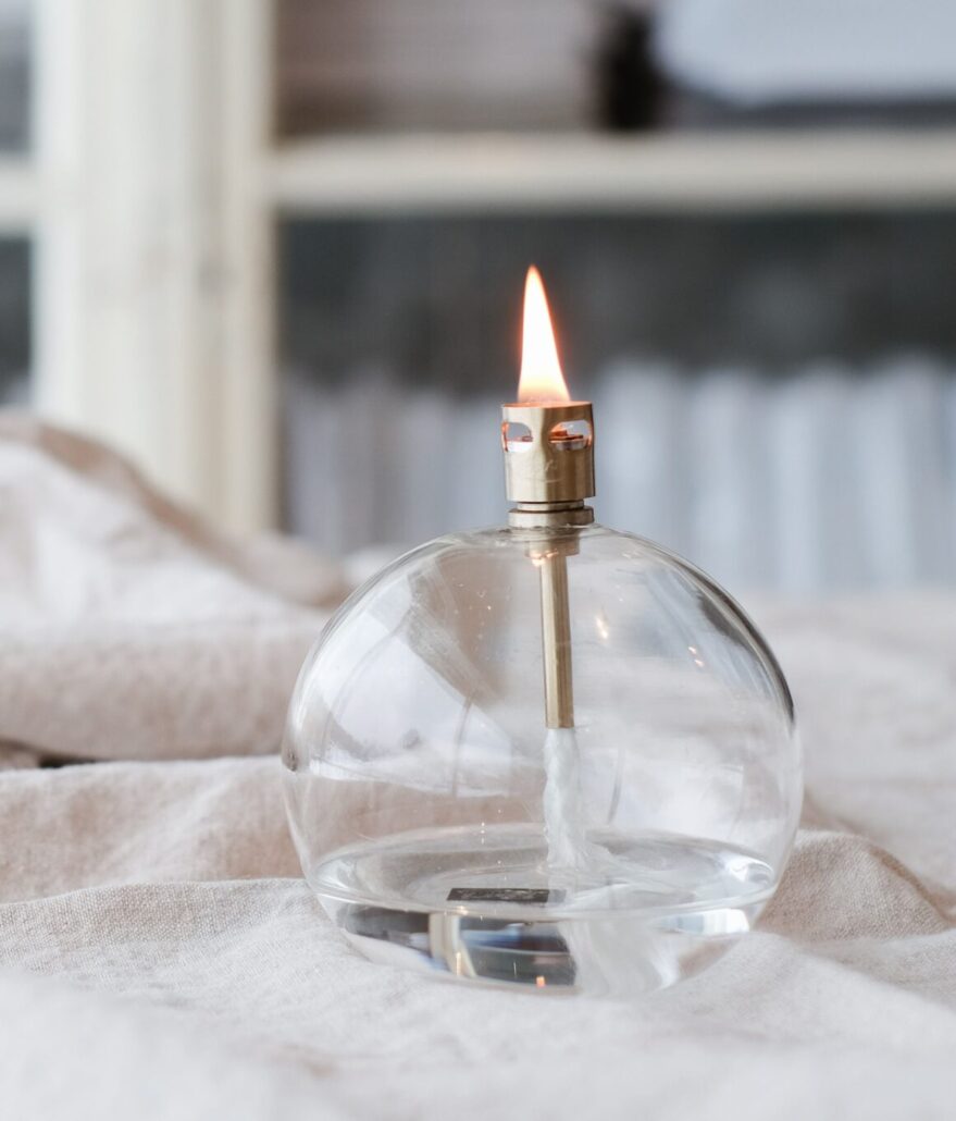 Peri Oljelampe Round Brass - Large - Bilde 2