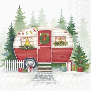 Juleservietter: Festive Camper (lunsj)