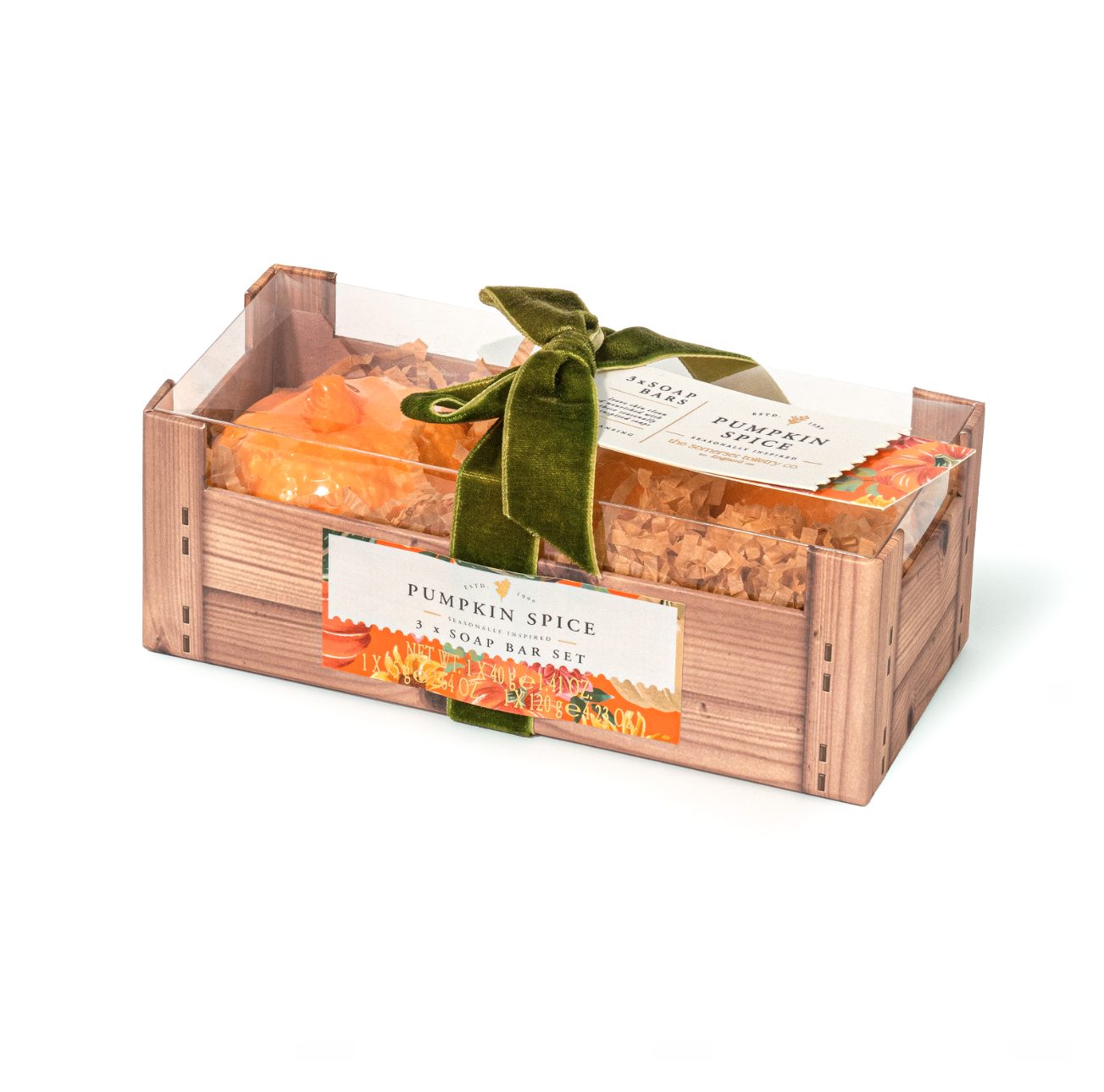 Såpestykker i gaveeske - Pumpkin Spice