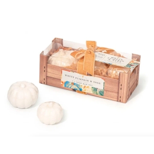 Såpestykker i gaveeske - Pumpkin sage