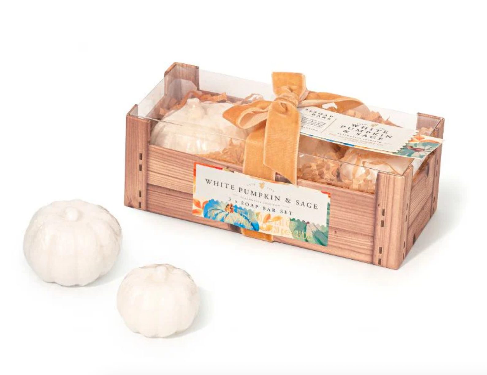 Såpestykker i gaveeske - Pumpkin sage