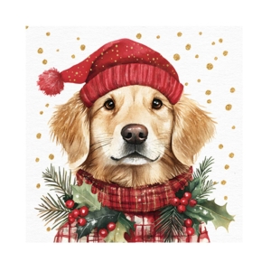 Juleservietter: hunden Simon