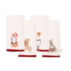 Winter Wonderland, sett med 4 tøyservietter
