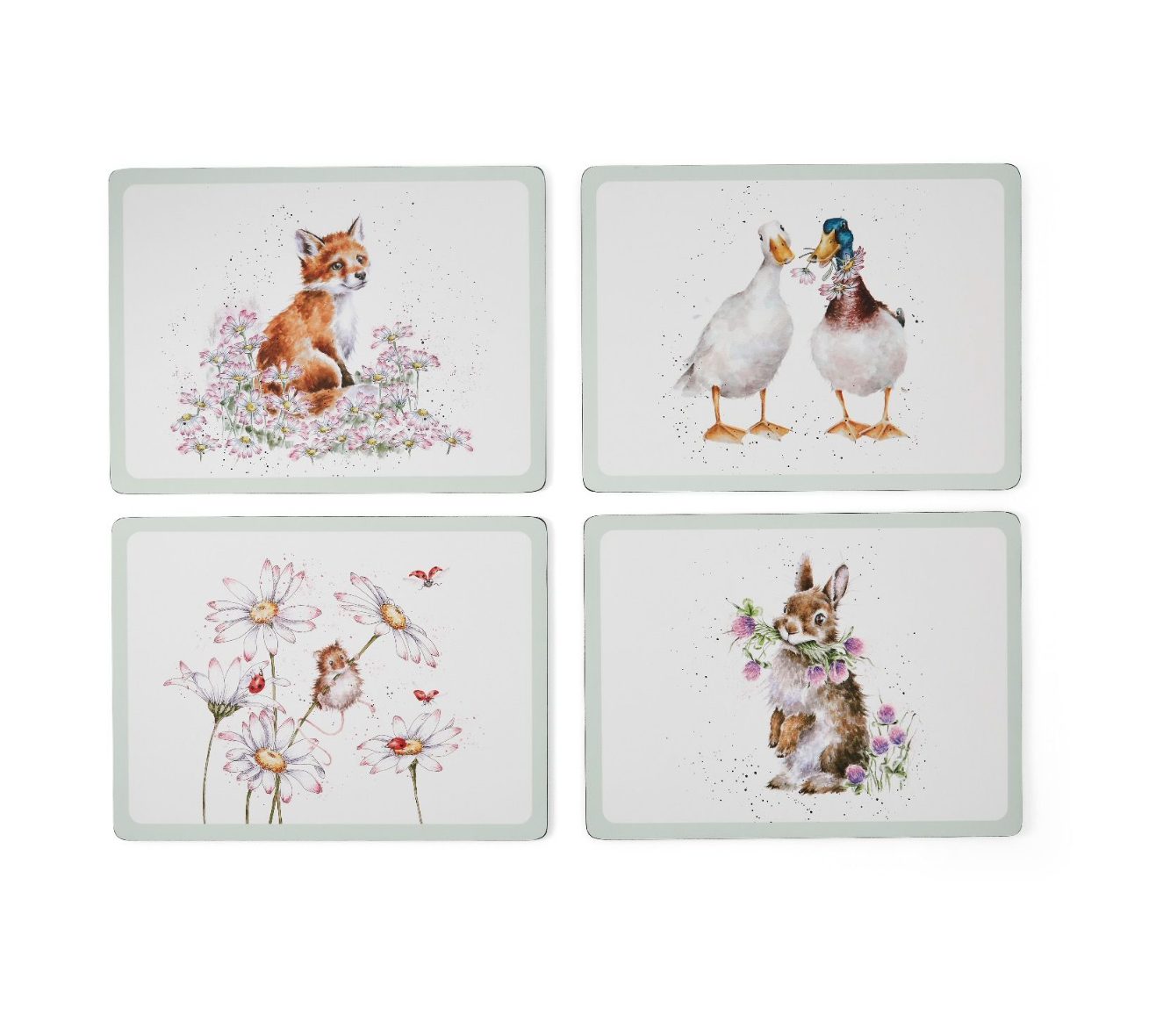 'Wildflower' Animal Placemats (4 bordbrikker)