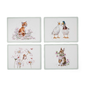 'Wildflower' Animal Placemats, store (4 bordbrikker)