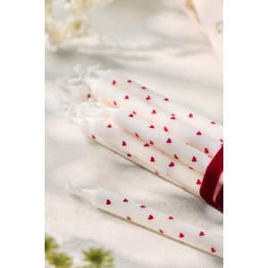 Lys med røde hjerter