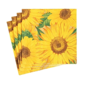 Servietter: Solsikker (sunflower) kaffe