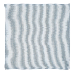 Tøy serviett, striper i lyseblå/krem