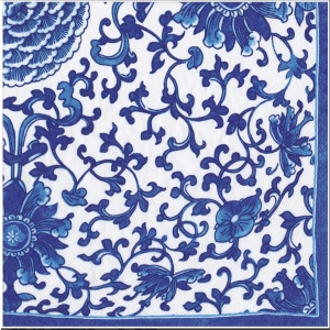 Indigo Garden Blue/White (middag servietter)