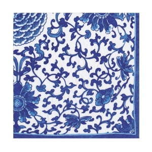 Indigo Garden Blue/White (lunsj servietter)