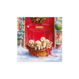 Christmas Puppies, lunsj servietter