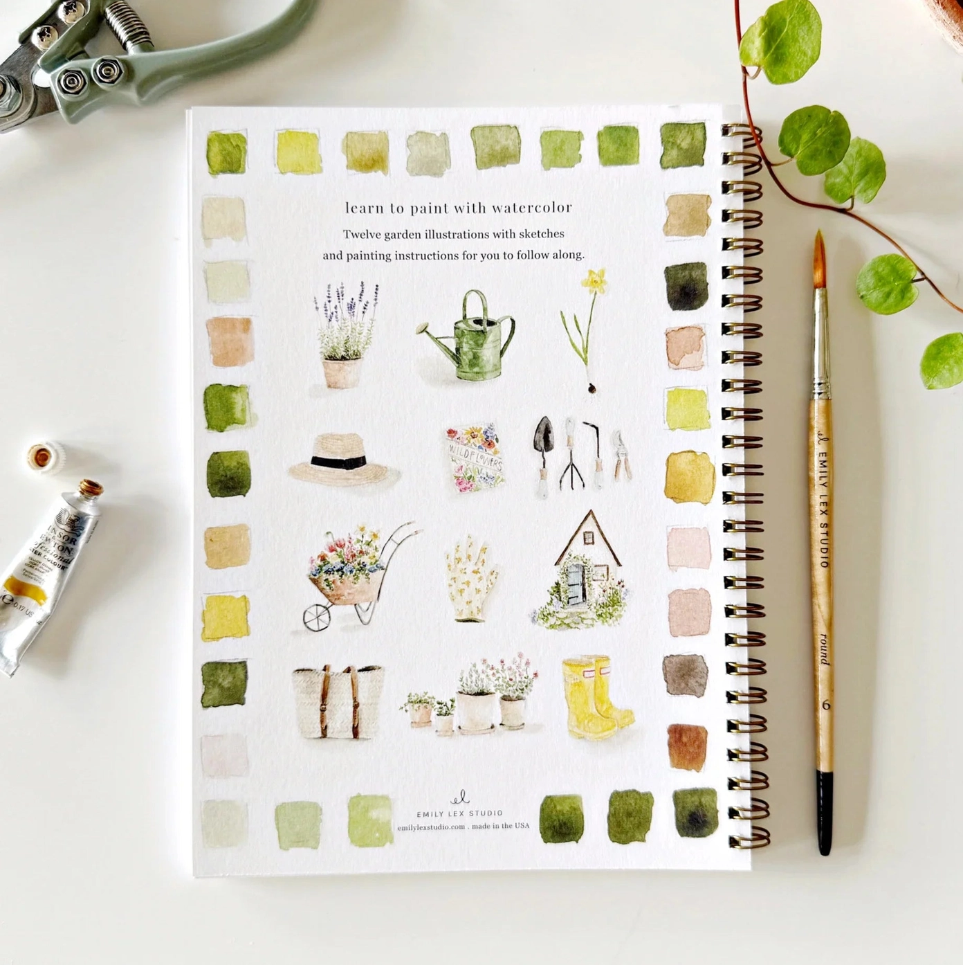 Garden Watercolor Workbook - Bilde 2