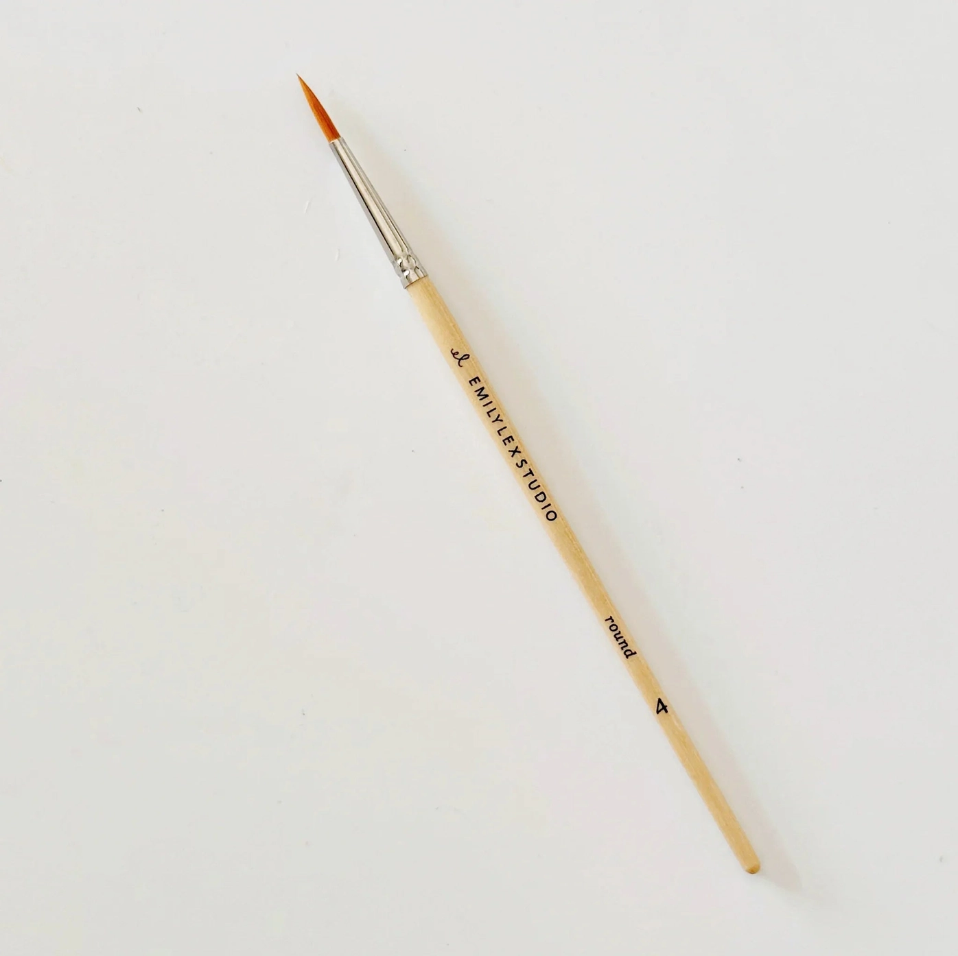 Watercolor Paintbrush Set of Five Wood Brushes - Bilde 5