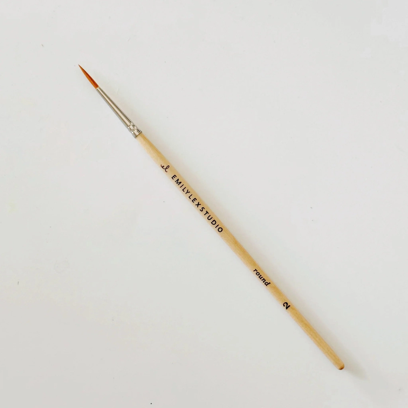 Watercolor Paintbrush Set of Five Wood Brushes - Bilde 4